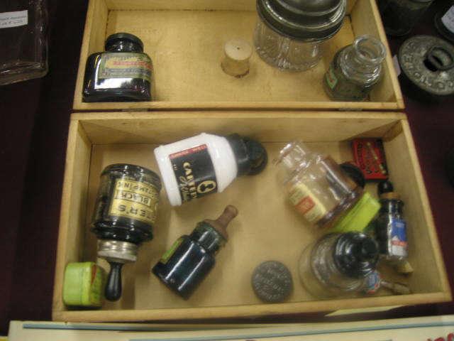 Appraisal: Box of Ink Bottles Various Advertising Items