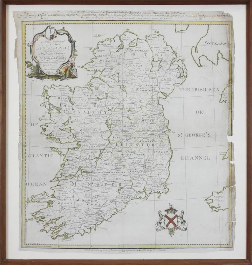 Appraisal: COLLECTIBLE MAP Ortelius Improved Or A New Map of Ireland