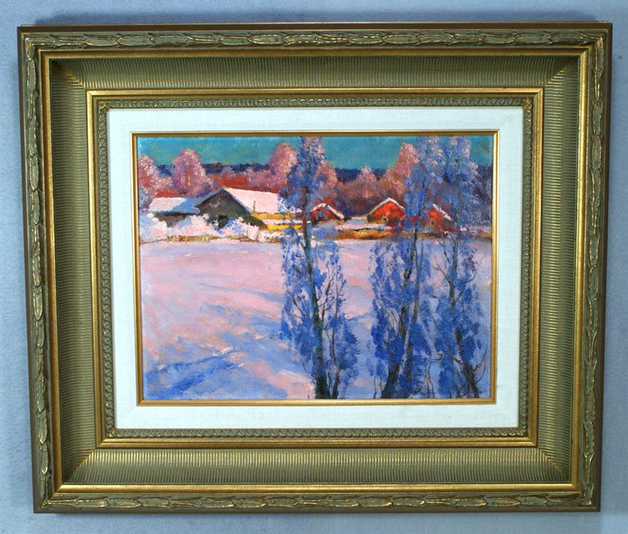 Appraisal: Mark Kremer Russian th c Winter Scene h x w