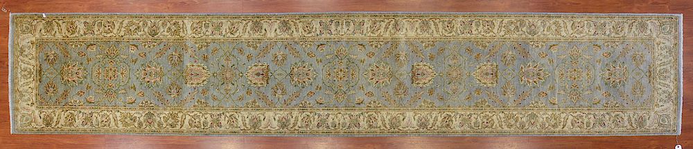 Appraisal: Agra Runner Pakistan x modern hand knotted Condition Absence of