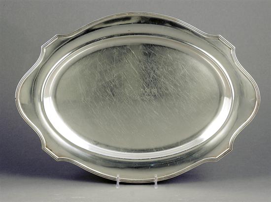 Appraisal: Gorham sterling serving platter dated with shaped rim and center