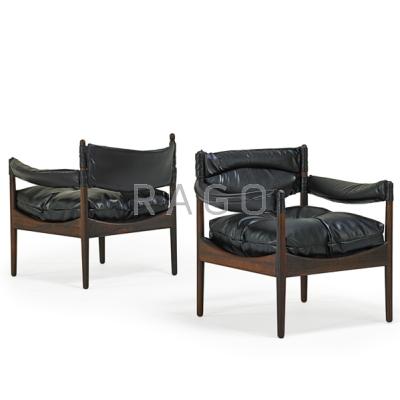 Appraisal: KRISTIAN VEDEL - SOREN WILLADSEN Pair of Modus lounge chairs