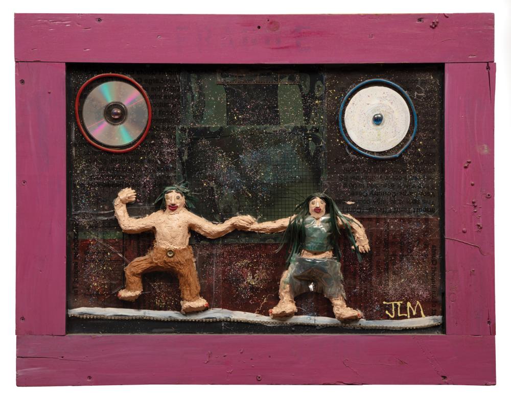 Appraisal: Jessie Lee Mitchell American Tennessee b Dancing mixed media assemblage