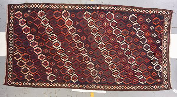 Appraisal: A Veramin kilim Central Persia Circa size approximately ft x