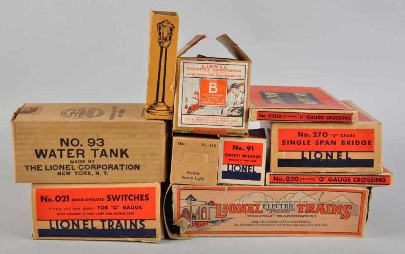 Appraisal: Lot of Lionel Marx Train Accessories American Includes no o-gauge