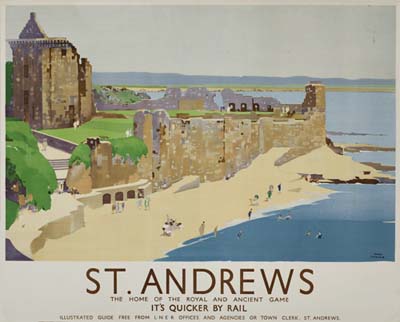 Appraisal: FRED TAYLOR - ST ANDREWS Circa x inches John Waddington