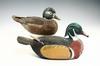 Appraisal: DECOYS - Pair of hand carved and painted male and