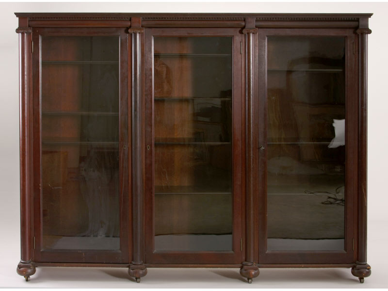 Appraisal: Flint Horner Classical Style Bookcase American early th c mahogany