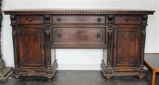 Appraisal: Sale Lot An American Mahogany Pedestal Sideboard having a rectangular