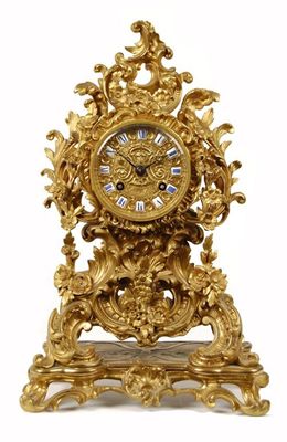 Appraisal: A th century French ormolu mantel clock with an day