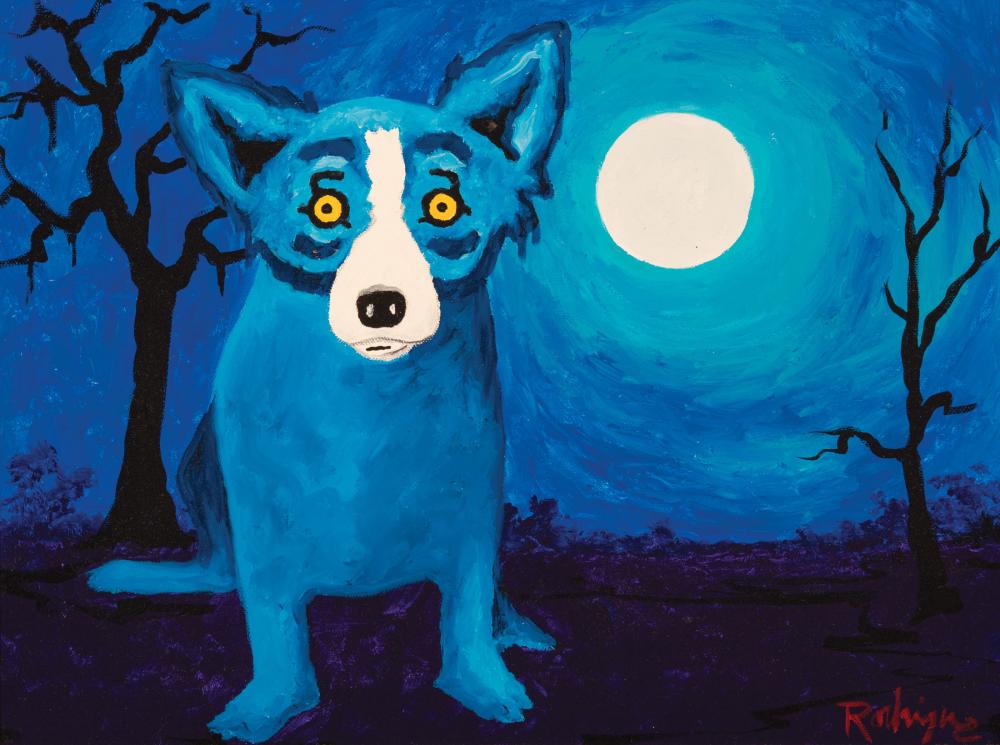 Appraisal: George Rodrigue American Louisiana - Teach Me Tonight oil on