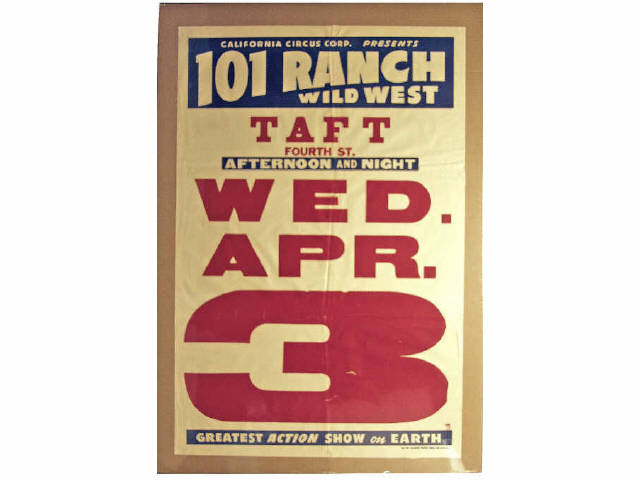 Appraisal: Original Ranch Wild West Poster sponsored by California Circus Corporation