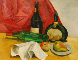 Appraisal: th century school - Still life study of fruit and