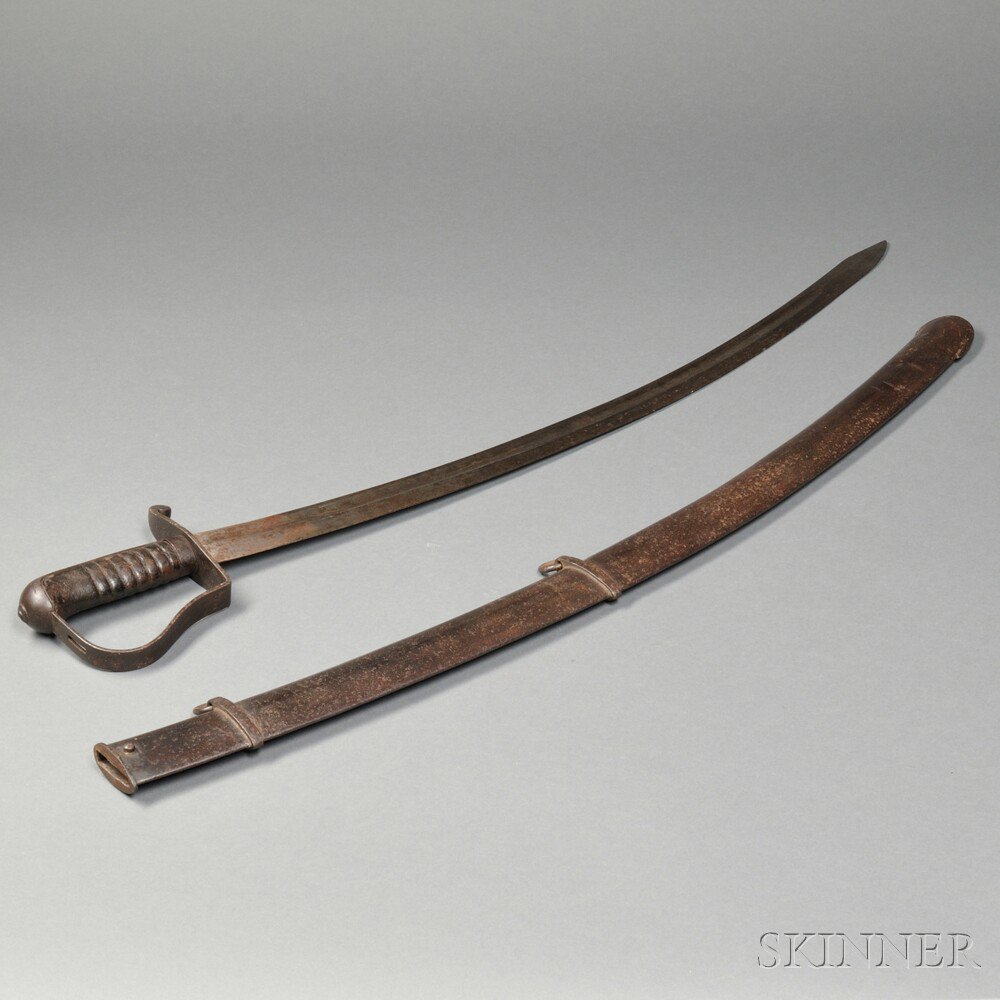 Appraisal: Nathan Starr Contract Cavalry Saber with Scabbard c early th