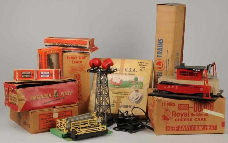 Appraisal: Miscellaneous Lot of Train Accessories Description Post-war Includes O-gauge switches