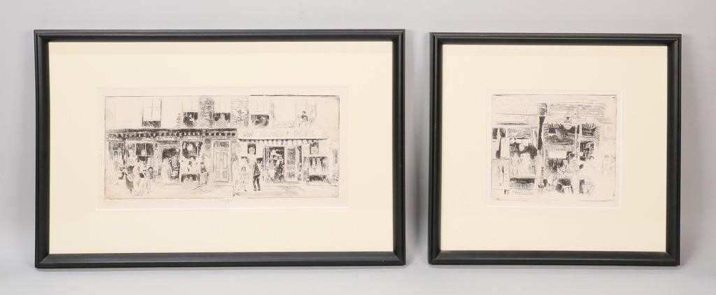 Appraisal: ELISHA KENT KANE WETHERILL ETCHINGS Elisha Kent Kane Wetherill etchings