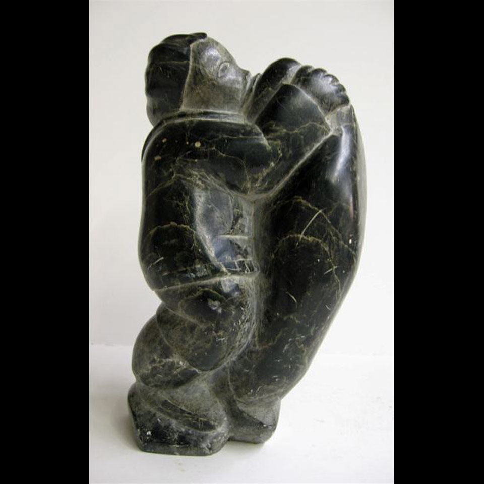 Appraisal: EMBRACE Unidentified medium soapstone Height - cm Width - cm