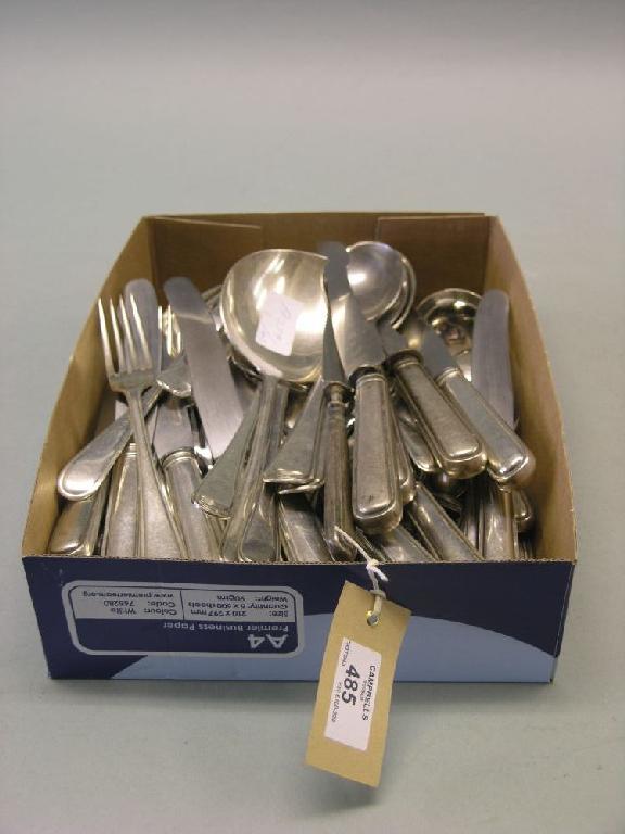 Appraisal: An assortment of silver cutlery largely continental various forms including