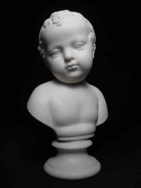 Appraisal: A Parian porcelain bust of a child Good condition no