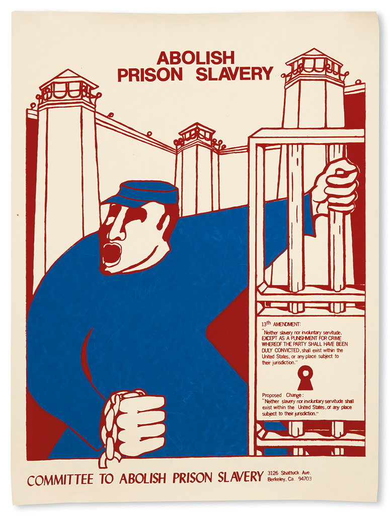 Appraisal: CIVIL RIGHTS--PRISON REFORM Abolish Prison Slavery Screen print poster done