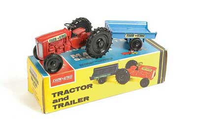 Appraisal: Lone Star No Farm King Tractor and Trailer Set -