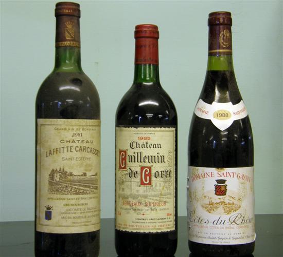 Appraisal: Chateau Guillemin de Gorre Bordeaux Superieur bottles Domine Saint Gayan