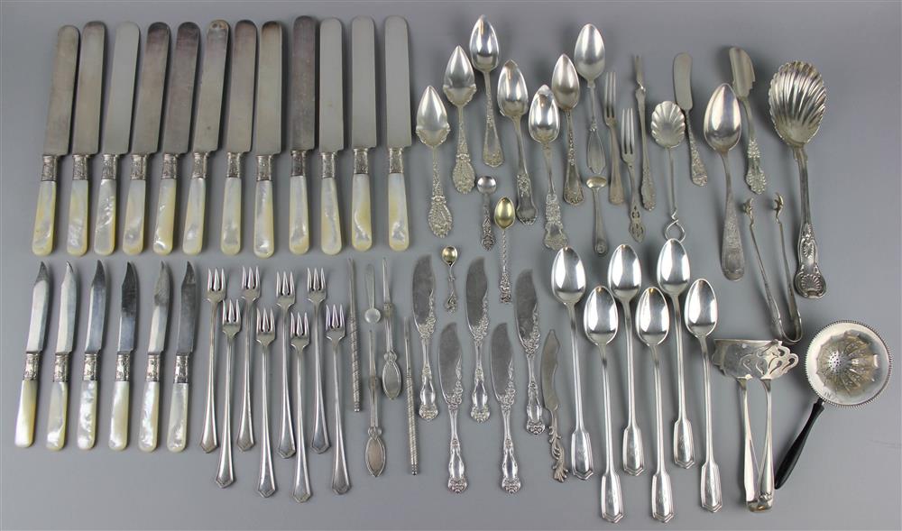 Appraisal: LARGE GROUP OF ASSORTED AMERICAN SILVER AND COIN SILVER AND