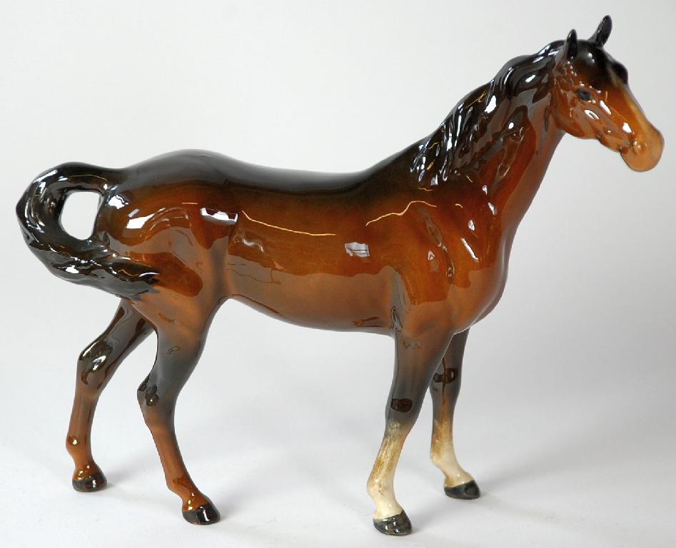 Appraisal: BESWICK POTTERY MODEL OF A SWISH TAIL HORSE First version