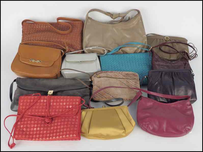 Appraisal: COLLECTION OF MORRIS MOSKOWITZ HANDBAGS Largest H '' W ''