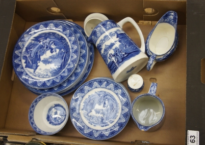 Appraisal: A collection of Cauldon early blue and white ware