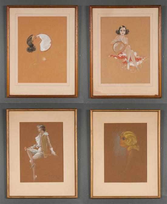 Appraisal: Russell Holcomb Legge American - Art Deco Female Nudes four