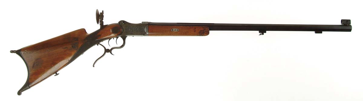 Appraisal: FUNK MARTINI SCHUETZEN RIFLE No serial number visible approx Cal