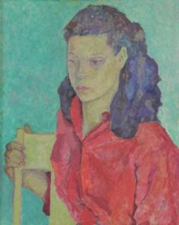 Appraisal: FONER Liza Oil on Canvas Young Girl Signed and titled