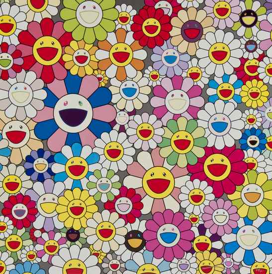 Appraisal: Takashi Murakami b Such Cute Flowers offset lithograph printed in