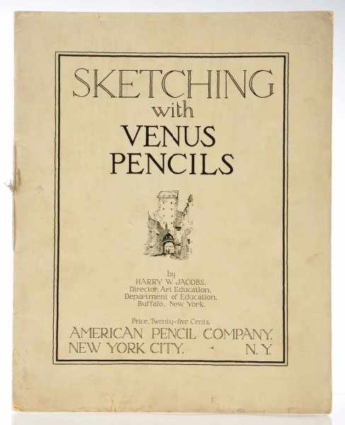 Appraisal: Sketching with Venus Pencils Book Description Dated Nice paper book