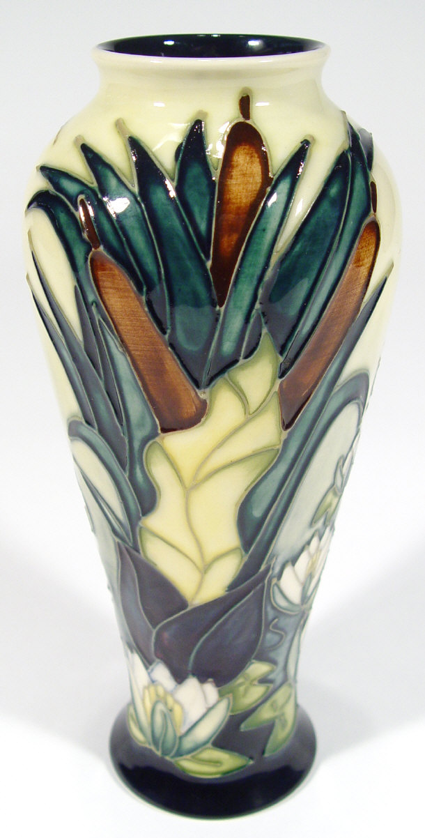 Appraisal: Moorcroft pottery vase hand painted and tubelined with waterlilies and