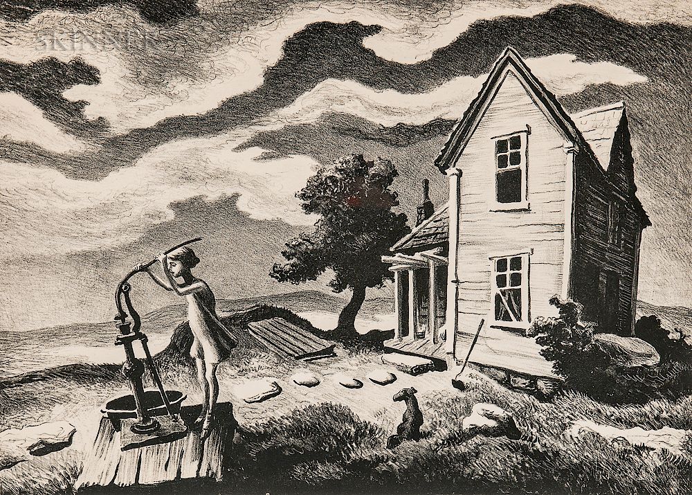 Appraisal: Thomas Hart Benton American - The Farmer's Daughter Thomas Hart