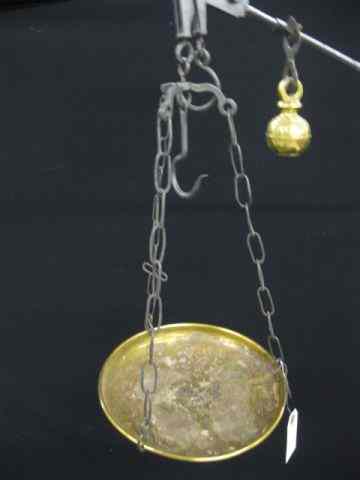 Appraisal: th Century Hanging Scales brass iron