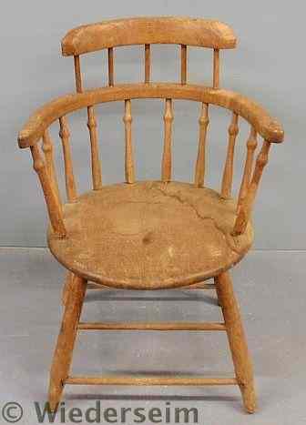 Appraisal: Firehouse Windsor armchair th c h x w x d