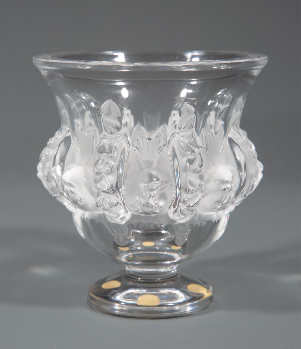 Appraisal: Lalique Crystal Dampierre Vase marked Lalique France h in dia