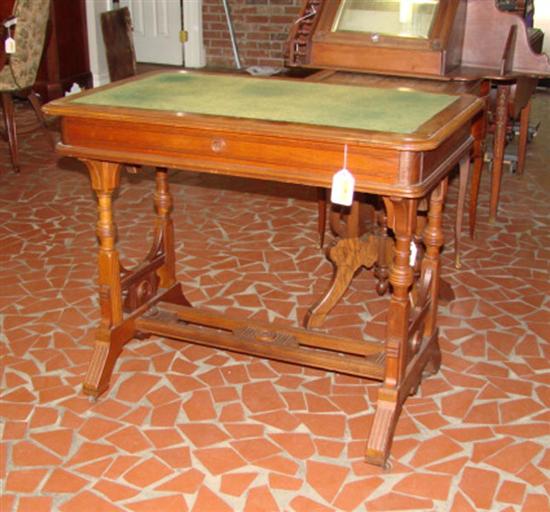 Appraisal: Eastlake Victorian walnut game table last quarter th century felt