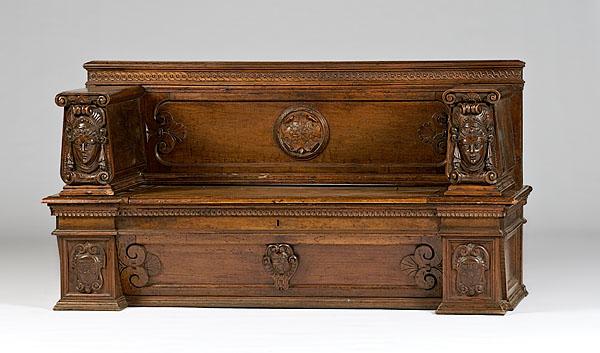 Appraisal: RENAISSANCE REVIVAL CASAPANCA probably English late th century walnut casapanca