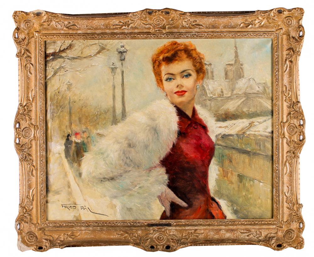 Appraisal: PAL FRIED - BLANCHE oil on canvas signed lower left