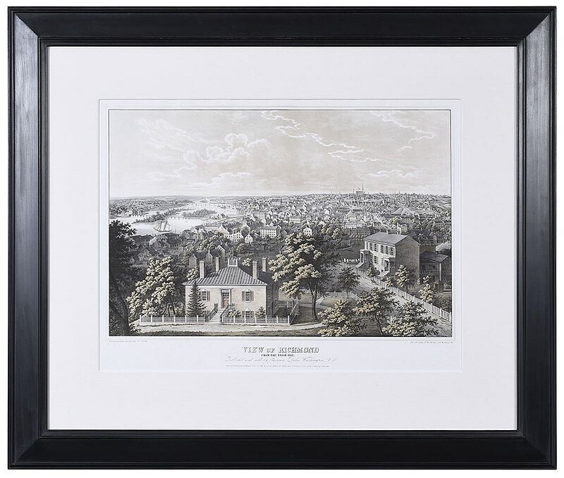 Appraisal: Edward Sachse American - View of Richmond from Union Hill