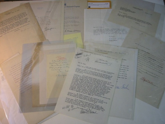 Appraisal: WRITERS--AMERICAN Group of over Typed Letters Signed by th-century writers