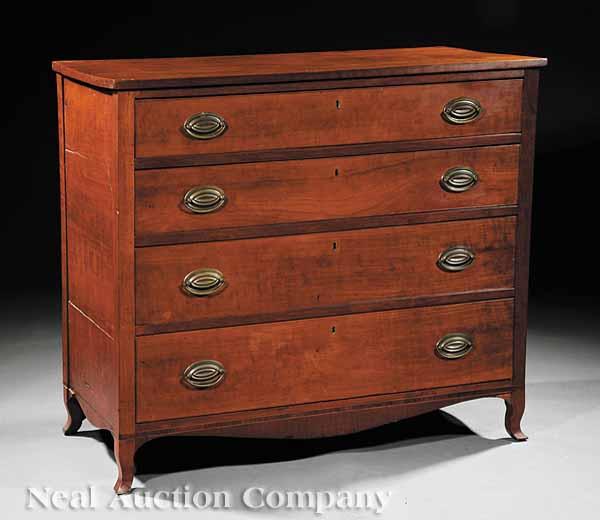 Appraisal: A Southern Federal Inlaid Cherrywood Chest of Drawers early th