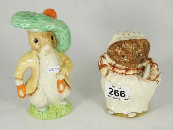 Appraisal: Royal Albert Beatrix Potter Large Sized Figures Mrs Tiggywinkle and