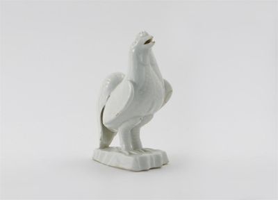 Appraisal: A Chinese blanc de Chine model of a cockerel its