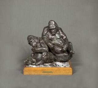 Appraisal: Gorillas by Sherry Sander Sherry Sander - bronze x x