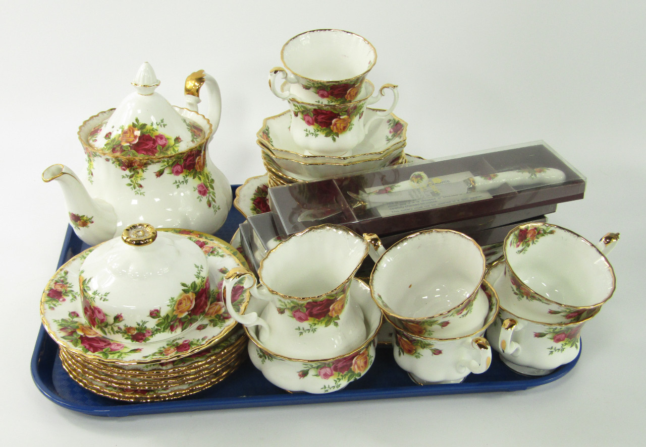 Appraisal: A Royal Albert porcelain part tea service decorated in the